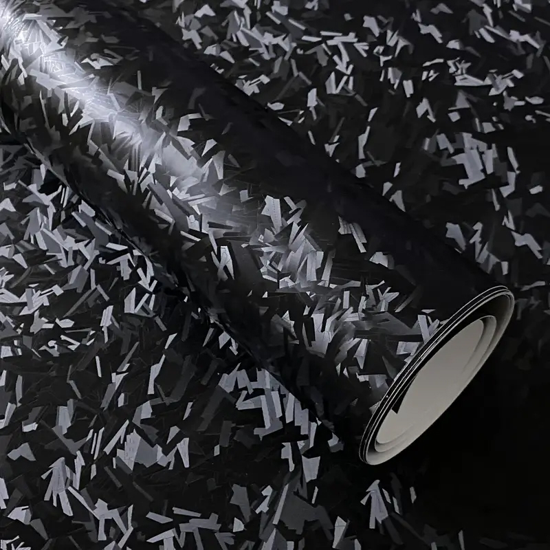Black Forged Carbon Fiber Viny - Air Bubble Wrap Roll Packaging ulasan dan harga