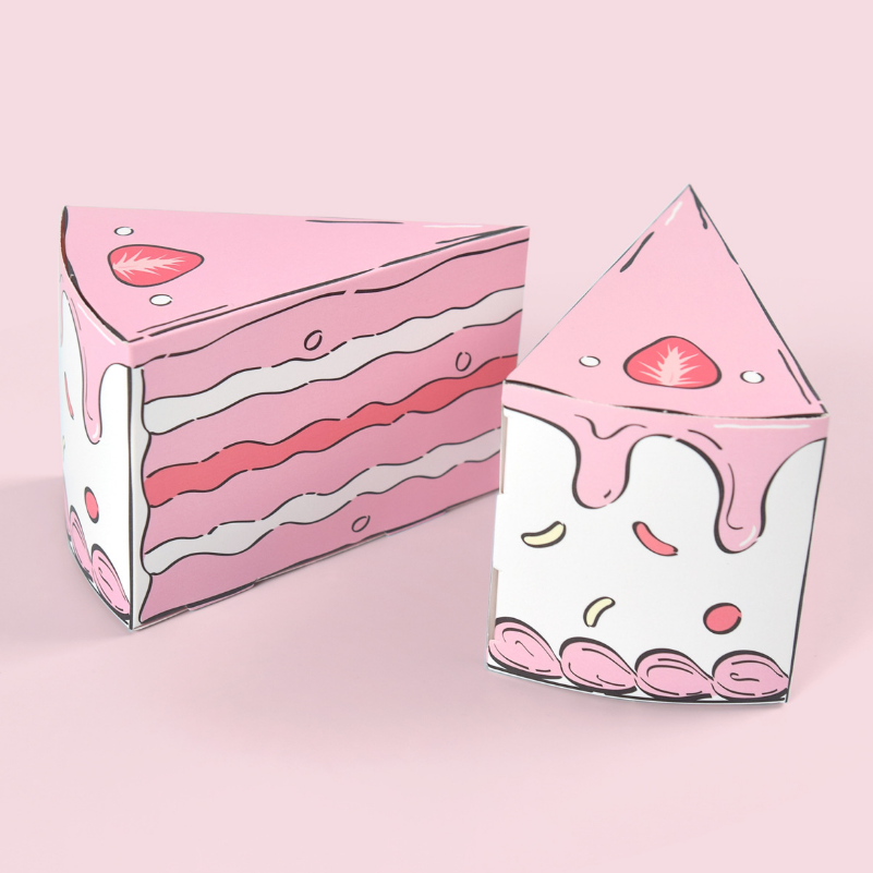 Triangular Cake Shaped Paper G - Packaging ulasan dan harga