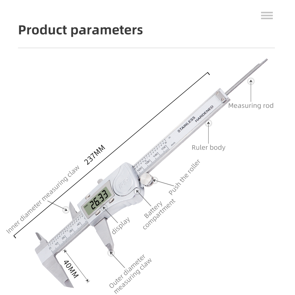 150mm Stainless Steel Digital  - Digital Caliper 150Mm Stainless Steel ulasan dan harga