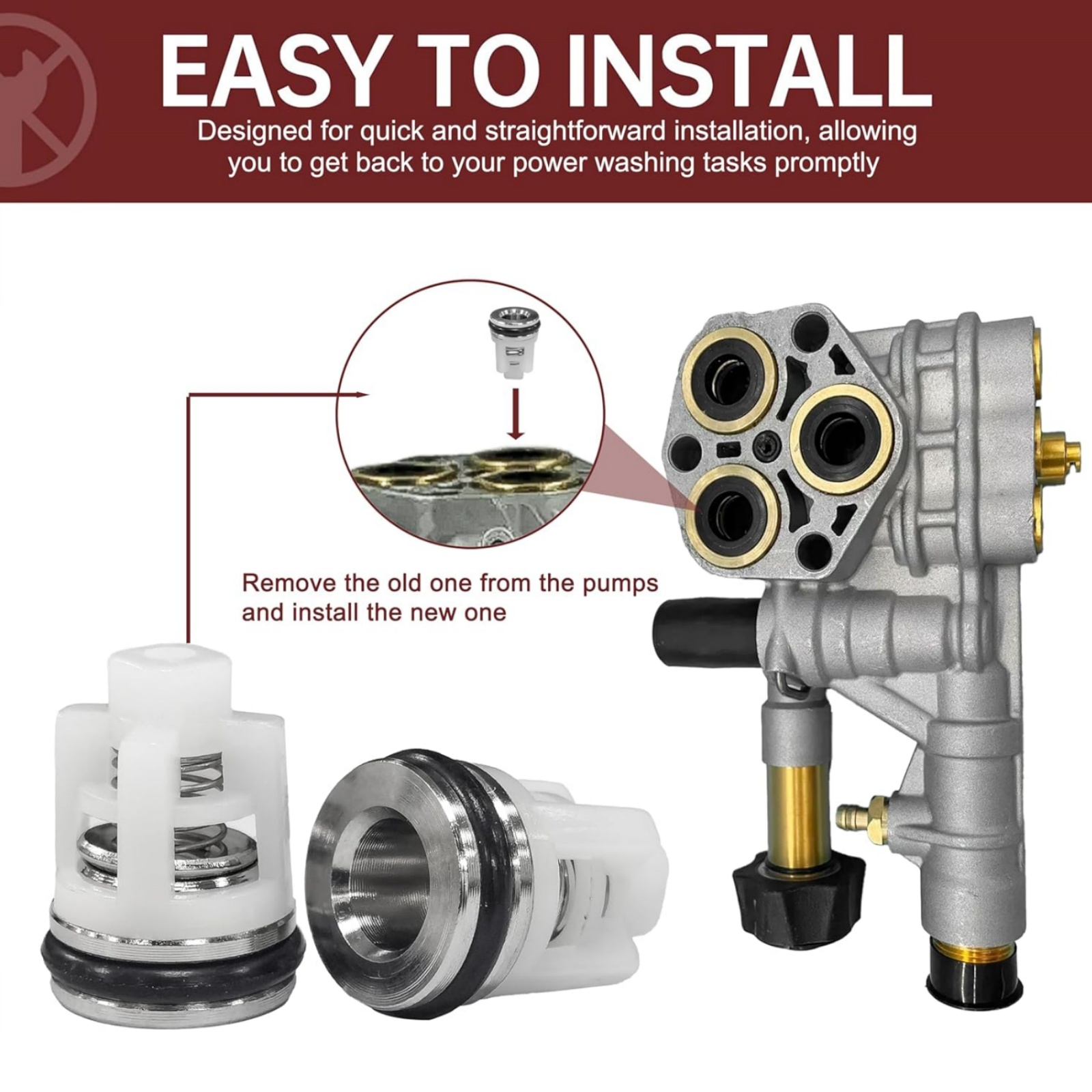 6Pcs High Pressure Washer Valv - Vacuum Chamber Kit With Pump ulasan dan harga